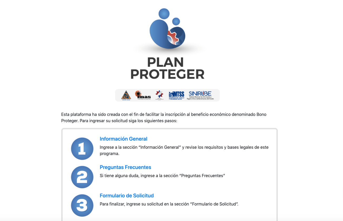 Plan Proteger - MTSS Costa Rica