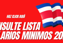 Lista de Salarios Mínimos por ocupación Año 2021 Lista Salarios Mínimos 2021 Costa Rica